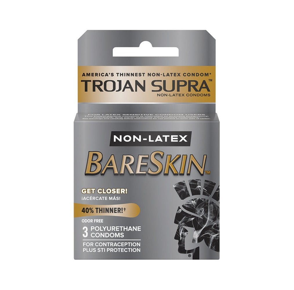 Trojan Supra Non-Latex Condoms (3 Pack)